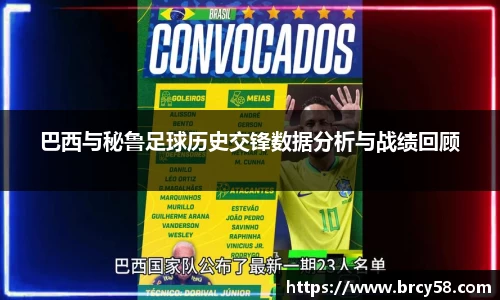 巴西与秘鲁足球历史交锋数据分析与战绩回顾